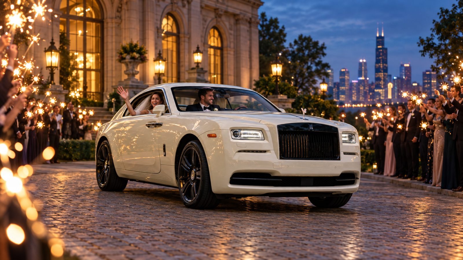 Anniversaries with a car from Lamborghini Rental Chicago